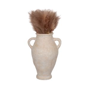 NATESTONE WHITE VASE 31 (IN) 3