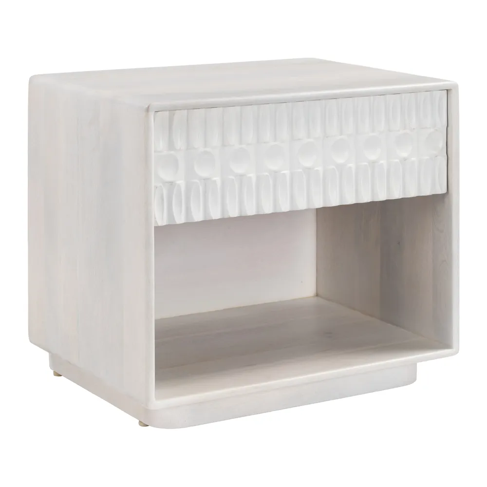 Farah Nightstand Whitewashed