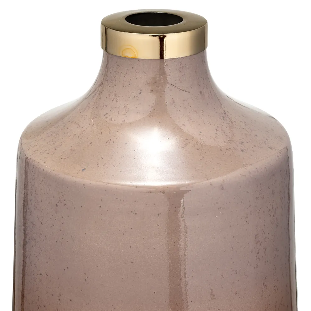 BRYNBURN GOLD GLASS VASE 21 (IN)