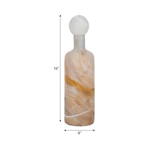 NEWTONGROVE GRAY GLASS VASE 16 (IN) 9