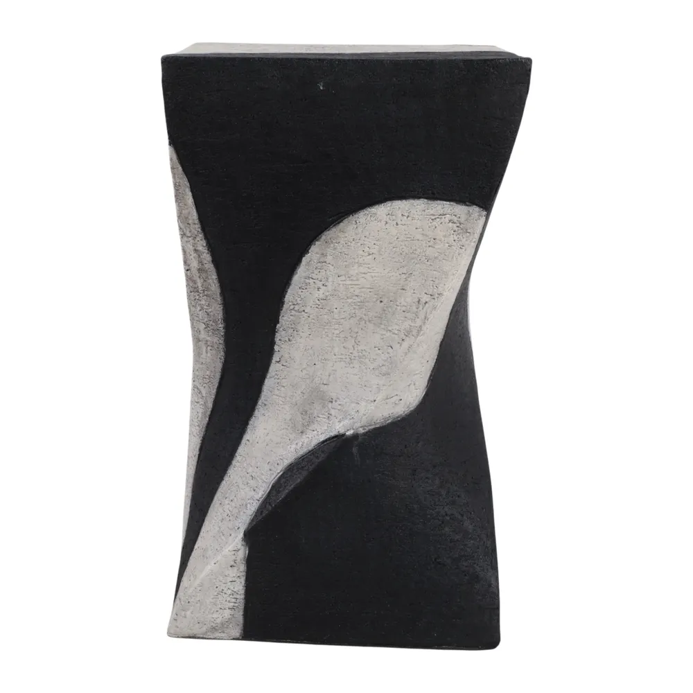 HELTONBURN WHITE GARDEN STOOL 19 (IN)