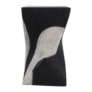 HELTONBURN WHITE GARDEN STOOL 19 (IN) 1