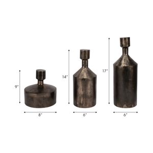 FALLONCREST SET OF 3 GOLD VASES 17 (IN) 9
