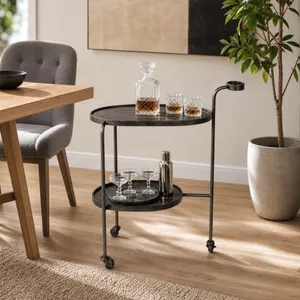 COLINOAK GRAY BAR CART 33 (IN) 11