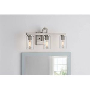 Melina 22'' Wide 3-Light Vanity Light - Brushed Nickel 5