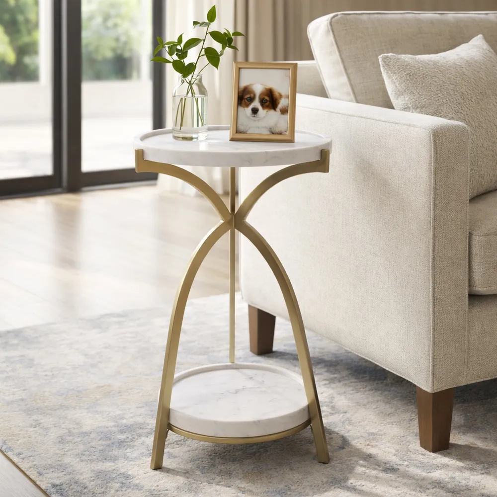 TUCKERFIELD GOLD TABLE 25 (IN)