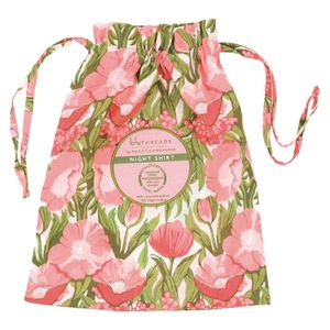 Icelandic Poppies Pink Cotton Night Shirt 3