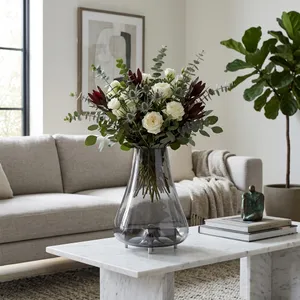 HAYFORDROSE SILVER GLASS VASE 15 (IN) 2
