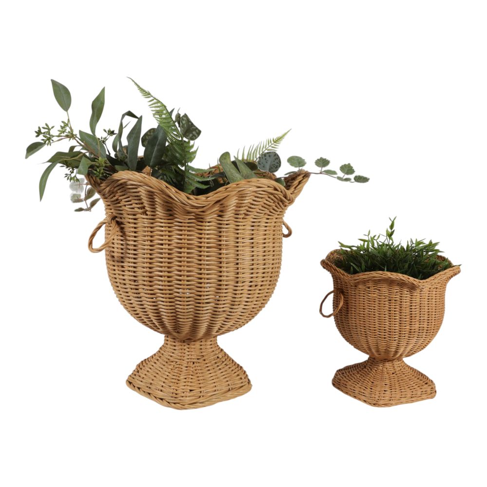 DARNELLWIND SET OF 2 BROWN VASES 17 (IN)