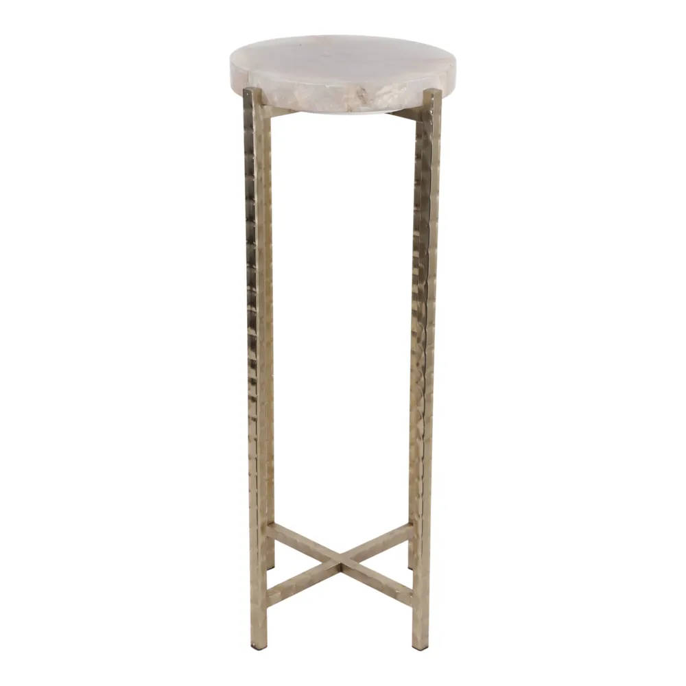 DUNEROSE WHITE TABLE 27 (IN)