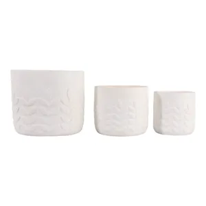 AMBERLEY SET OF 2 WHITE PLANTER 13 (IN) 4