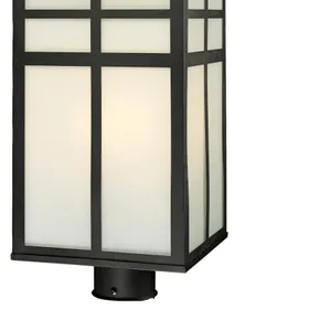Mission 20'' High 3-Light Outdoor Post Light - Black 4