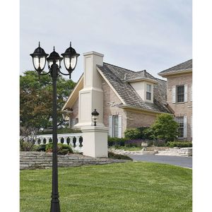 Central Square 91'' High 3-Light Outdoor Post Light - Textured Matte Black 5