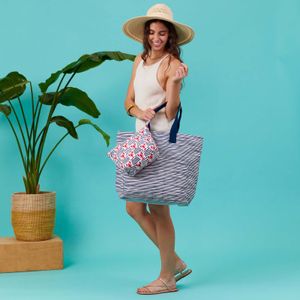 Lobster Waves Large Essential Canvas Pouch 3