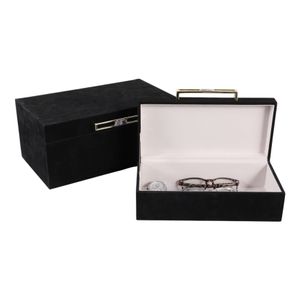 GRANLEYBURN SET OF 2 BLACK BOXES 6 (IN) 3