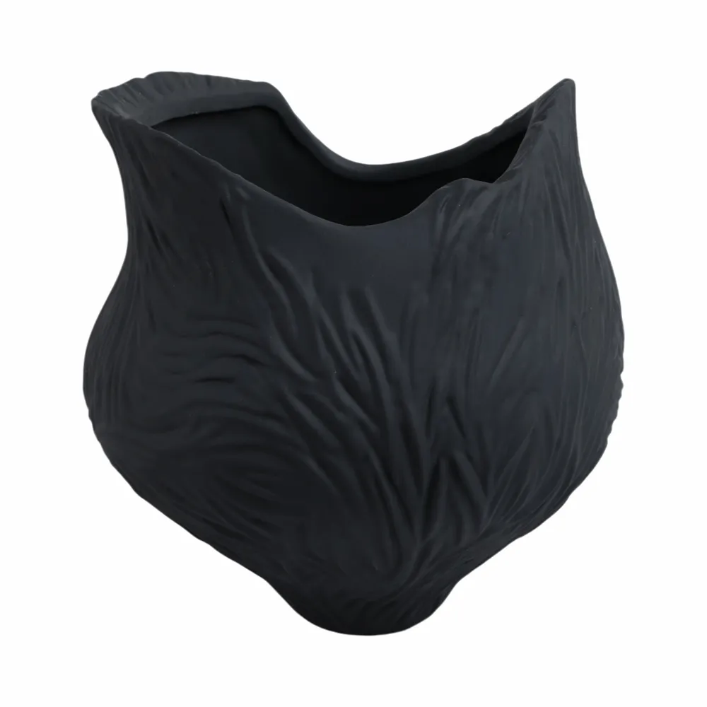 THORNTONPARK BLACK VASE 12 (IN)