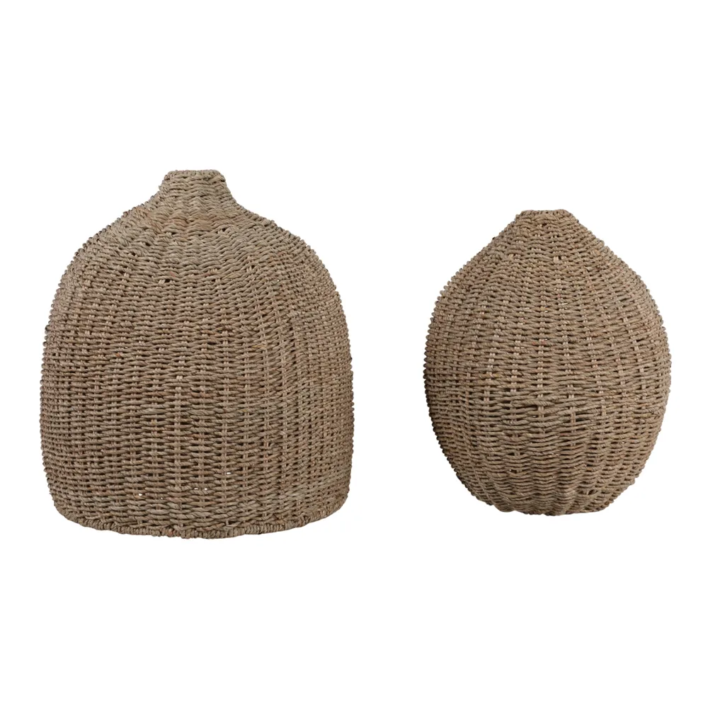 WYLERMORE SET OF 2 TAN VASES 21 (IN)