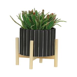 CLAXTONFIELD BLACK PLANTER 9 (IN) 5