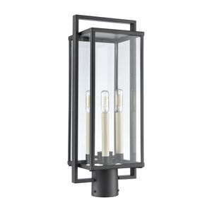 Gladwyn 21.5'' High 3-Light Outdoor Post Light - Matte Black 2