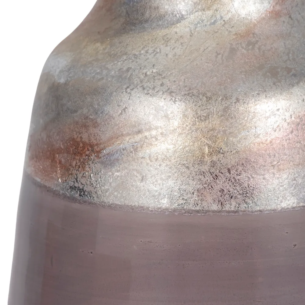 ORIONPARK GRAY GLASS VASE 12 (IN)