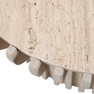 INGRIDBEACH WHITE COFFEE TABLE 19 (IN) 6