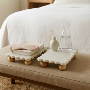 SAMSONVIEW SET OF 2 WHITE TRAY 3 (IN) 10