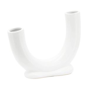 LENNONHAM WHITE VASE 8 (IN) 1