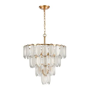 Curiosity 20'' Wide 8-Light Chandelier - Aged Brass 2