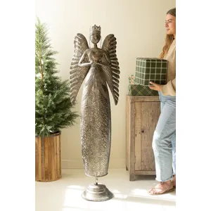 Giant Rustic Metal Christmas Angel / Small 1
