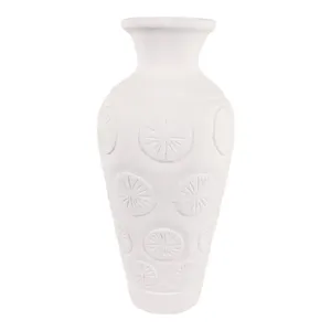 NASHFIELD WHITE VASE 22 (IN) 7