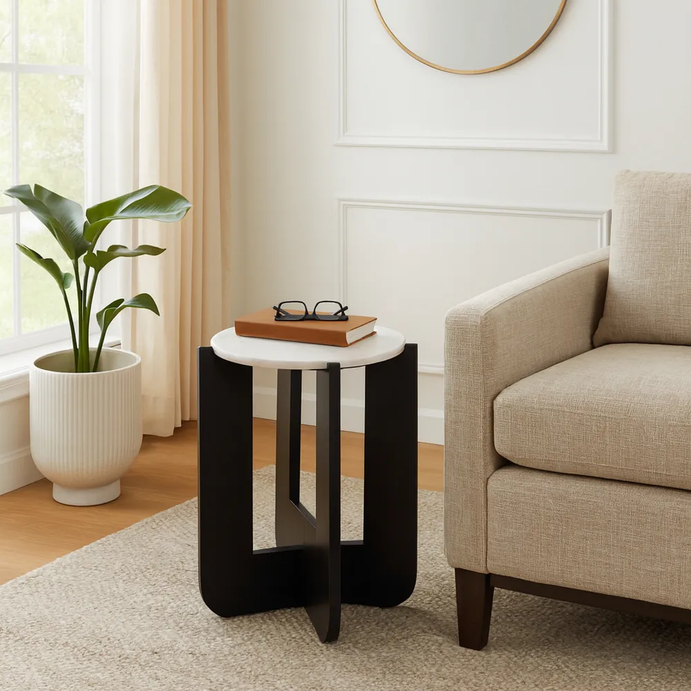 MILLERLEY WHITE TABLE 20 (IN)
