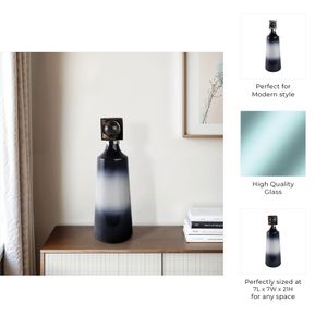 HADLEYHAM BLUE GLASS VASE 21 (IN) 10