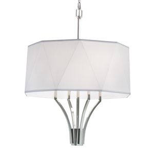 Diamond 21'' Wide 4-Light Chandelier - Polished Nickel 1