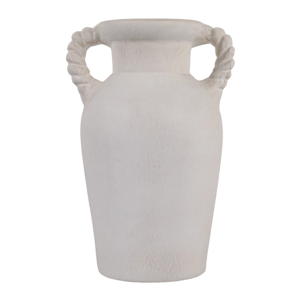 CLOVERWIND WHITE VASE 14 (IN)