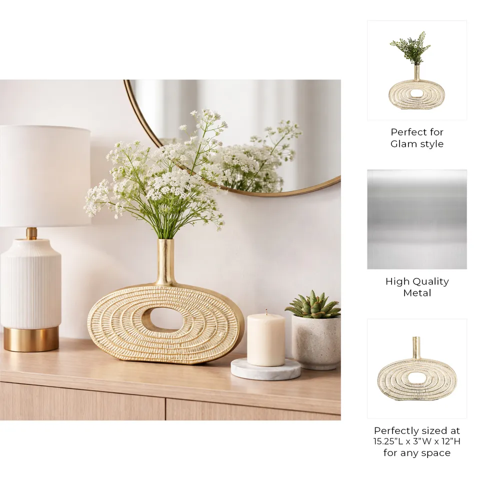 MASONWICK GOLD VASE 12 (IN)
