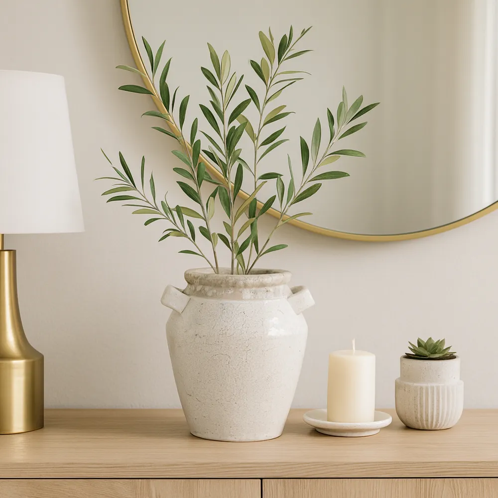 CLYDELAND GRAY VASE 11 (IN)