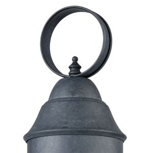 Onion 19'' High 1-Light Outdoor Post Light - Aged Zinc 3