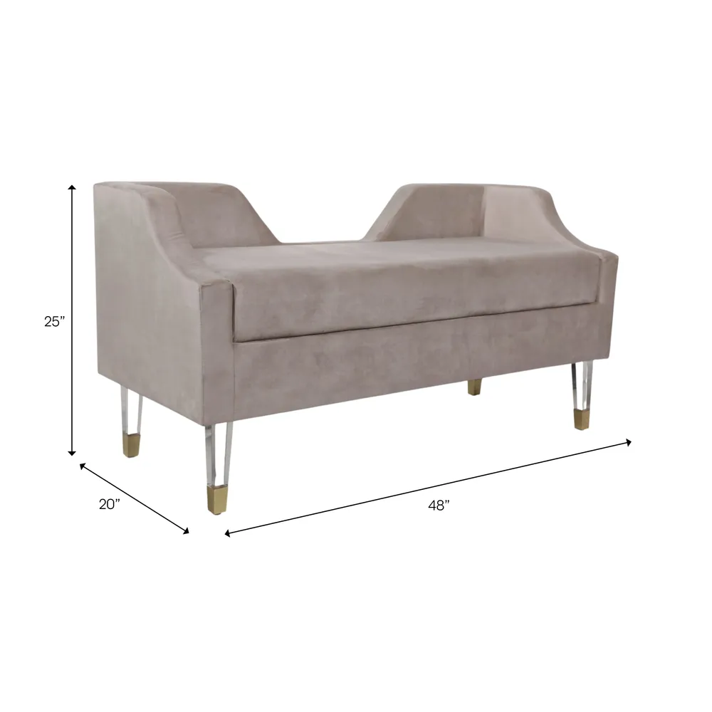 GLASTONHOLM GRAY BENCH 26 (IN)