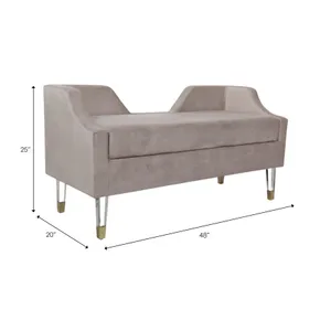 GLASTONHOLM GRAY BENCH 26 (IN) 10