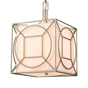 Shaftsbury Square 14'' Wide 3-Light Pendant - Antique Silver 5
