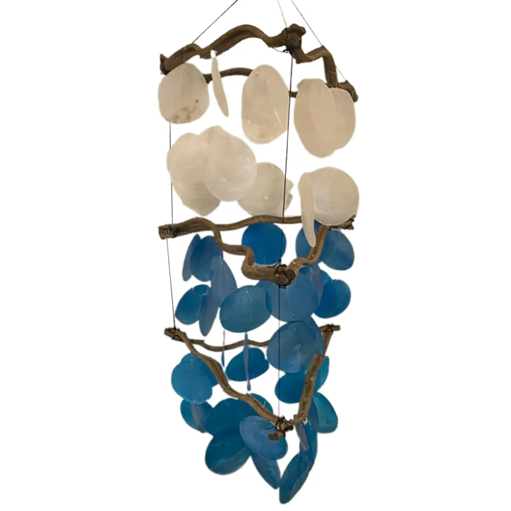 TRIANGLE BOX CAPIZ WINDCHIME