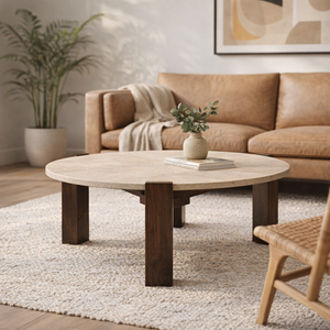 CLINTONOAK BROWN COFFEE TABLE 16 (IN) 10