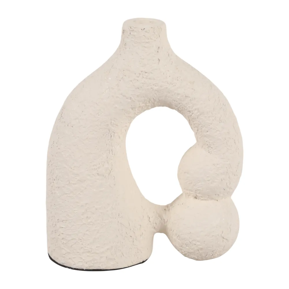 EMMONSHAM WHITE VASE 10 (IN)