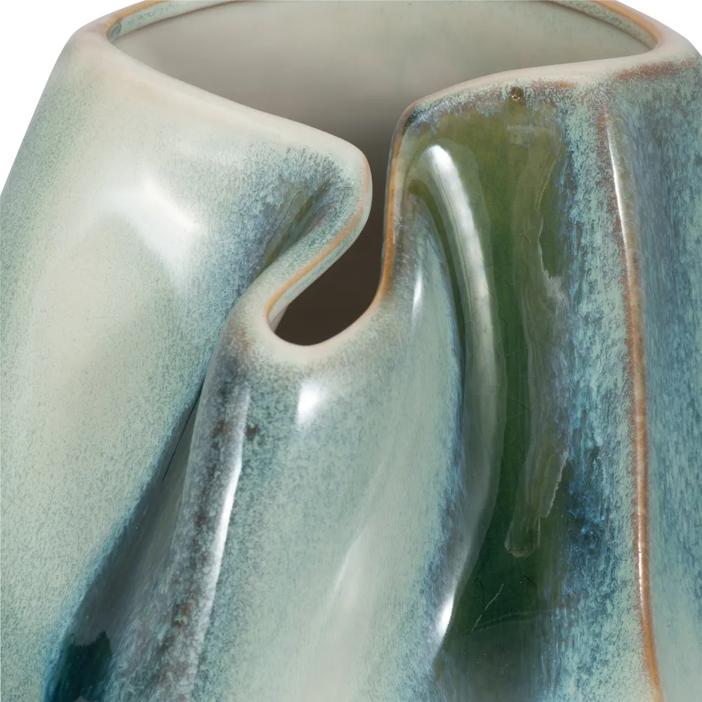 ALDERVALE WHITE VASE 14 (IN)