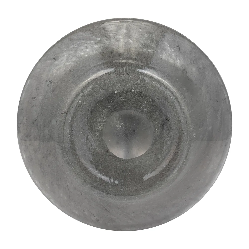 EVERTONVALE BLACK GLASS VASE 17 (IN)