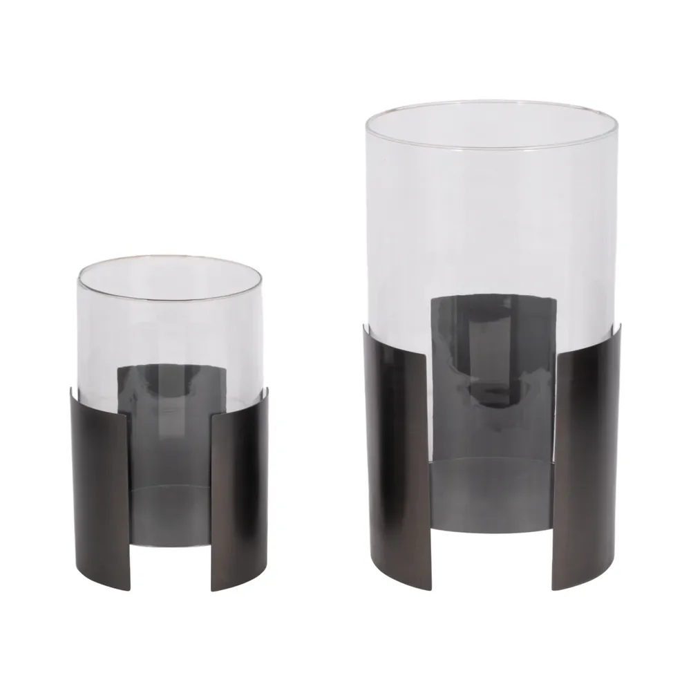 ELTONGATE SET OF 2 GRAY HURRICANE 14 (IN)