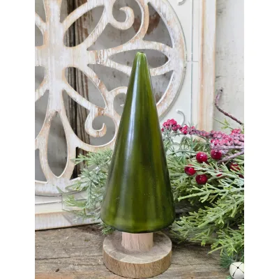 Smallall Green Cone Tree 8x3in