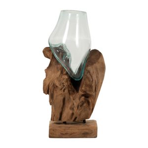 BARRONFORD BROWN GLASS VASE 12 (IN) 1