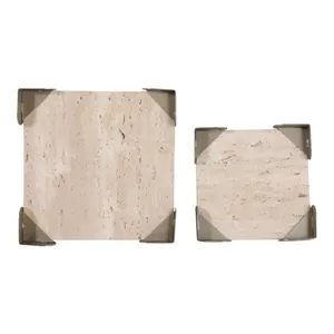 JANEVIEW SET OF 2 IVORY TRAY 2 (IN) 9