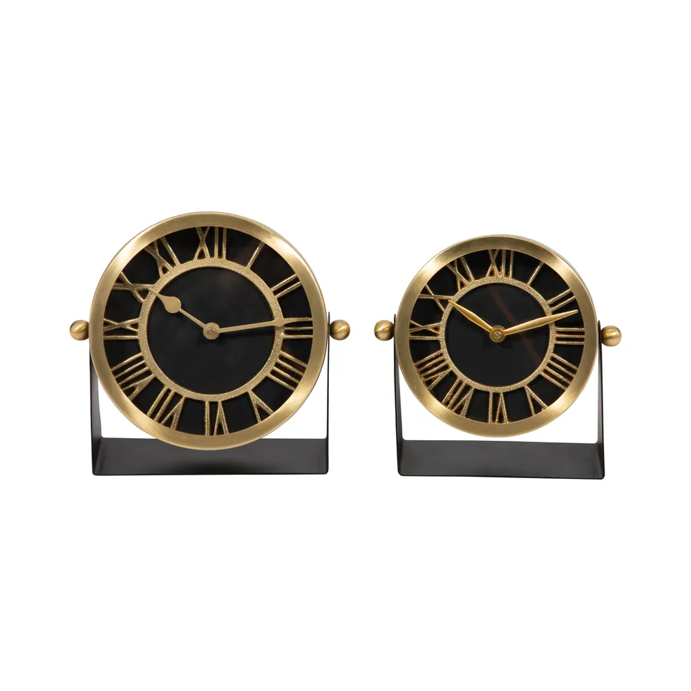 GLASTONLEY BLACK CLOCK 7 (IN)